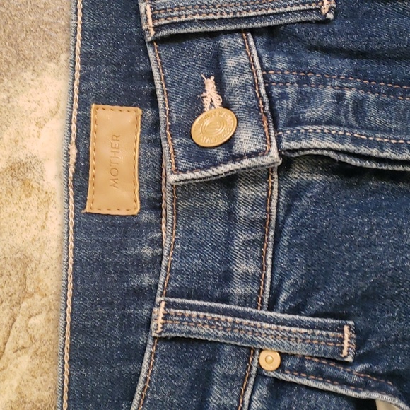 MOTHER 26 2 The Tripper Ankle Fray Jeans Denim Nature Touch Base - Picture 2 of 8